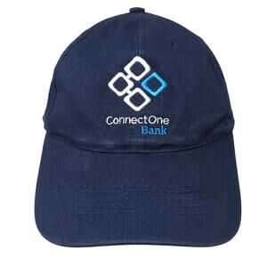Connect One Bank Slideback Baseball Cap Blue One Size Adjustable Apollo USA